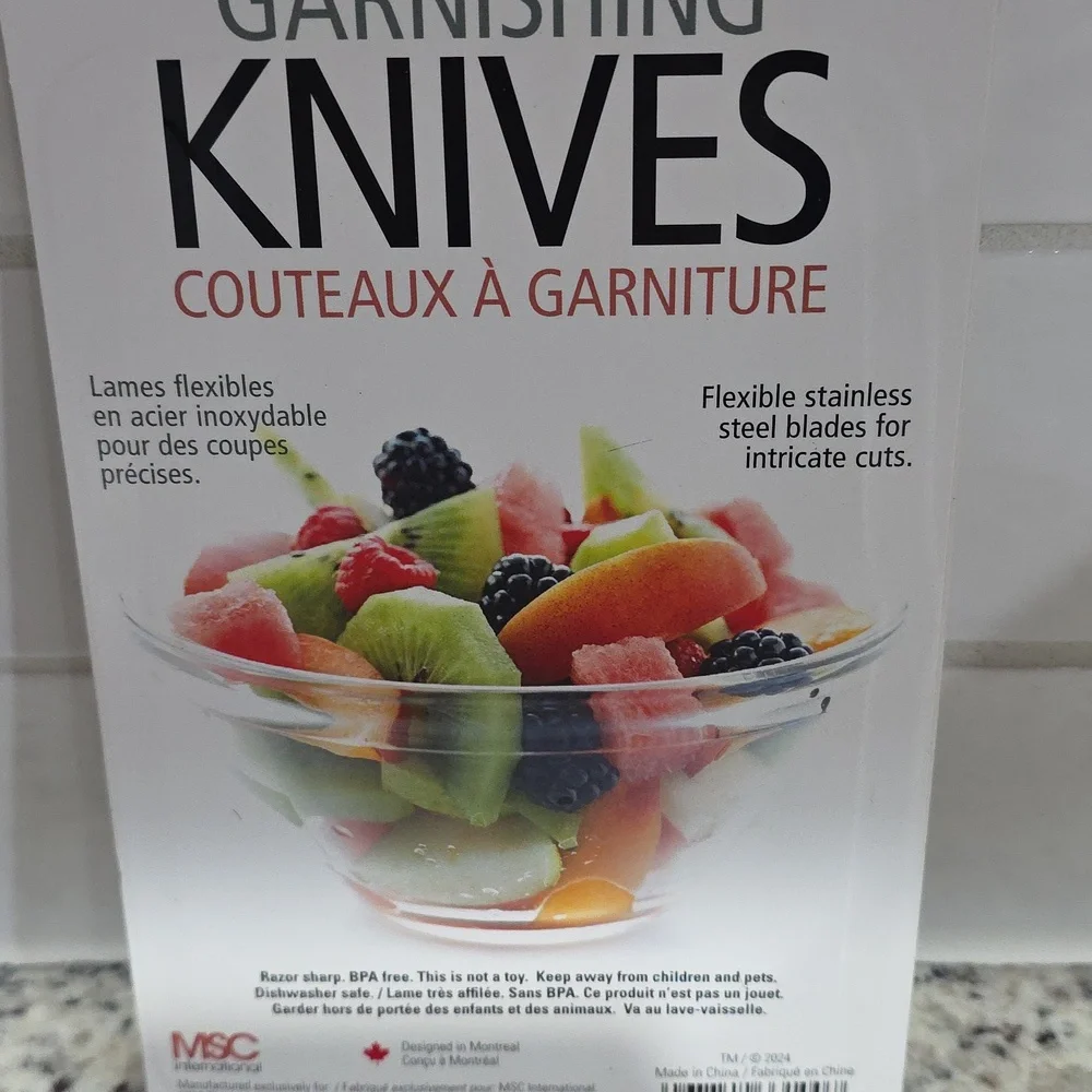 6 Pc Garnishing Knifes Set